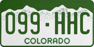 CO license plate 099HHC