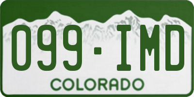 CO license plate 099IMD
