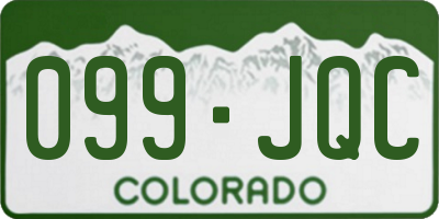 CO license plate 099JQC