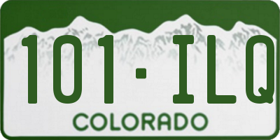 CO license plate 101ILQ