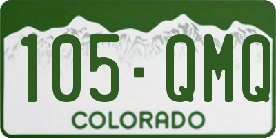 CO license plate 105QMQ