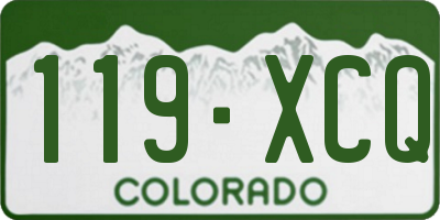 CO license plate 119XCQ