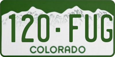CO license plate 120FUG