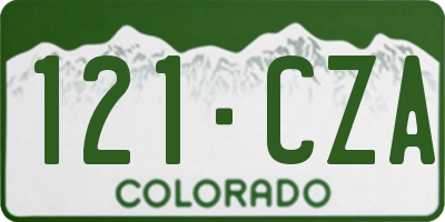 CO license plate 121CZA