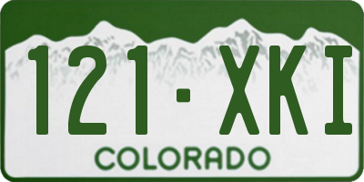 CO license plate 121XKI