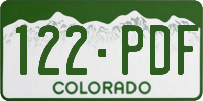 CO license plate 122PDF