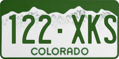CO license plate 122XKS