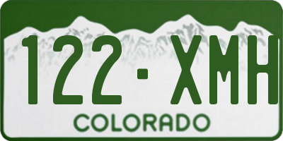 CO license plate 122XMH