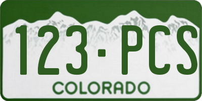 CO license plate 123PCS