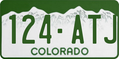 CO license plate 124ATJ