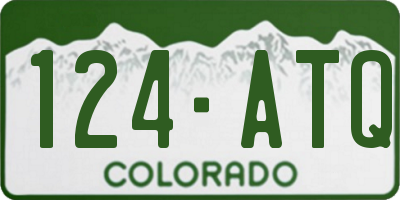 CO license plate 124ATQ