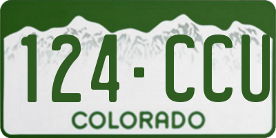CO license plate 124CCU