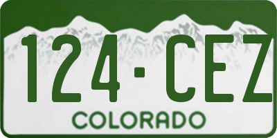 CO license plate 124CEZ