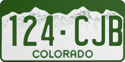 CO license plate 124CJB