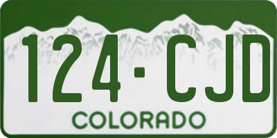 CO license plate 124CJD