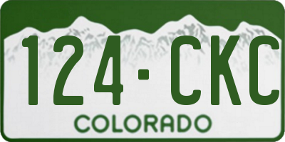CO license plate 124CKC
