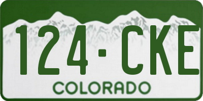 CO license plate 124CKE
