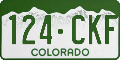 CO license plate 124CKF