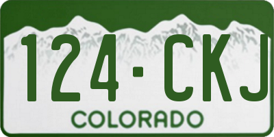 CO license plate 124CKJ