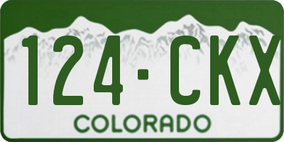 CO license plate 124CKX