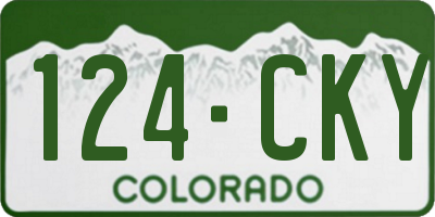 CO license plate 124CKY