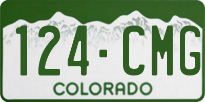 CO license plate 124CMG