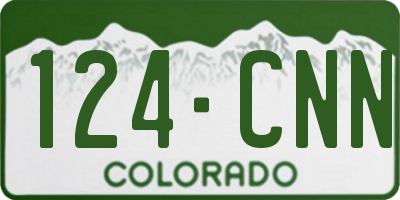 CO license plate 124CNN