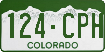 CO license plate 124CPH