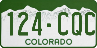CO license plate 124CQC