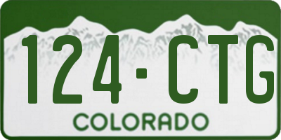 CO license plate 124CTG