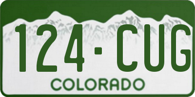 CO license plate 124CUG
