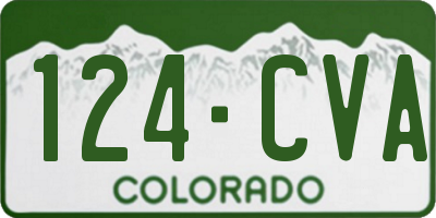 CO license plate 124CVA