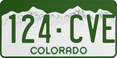 CO license plate 124CVE