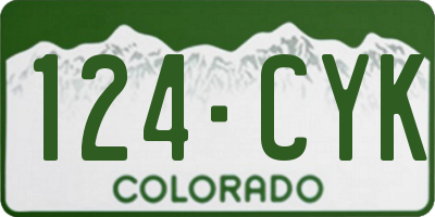 CO license plate 124CYK