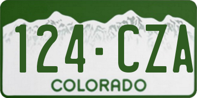 CO license plate 124CZA