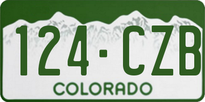 CO license plate 124CZB