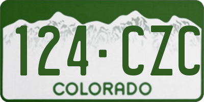 CO license plate 124CZC