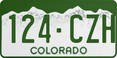 CO license plate 124CZH