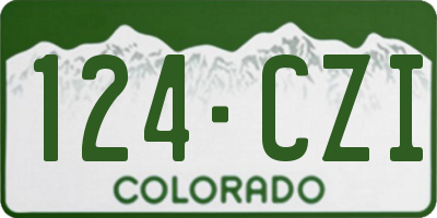 CO license plate 124CZI
