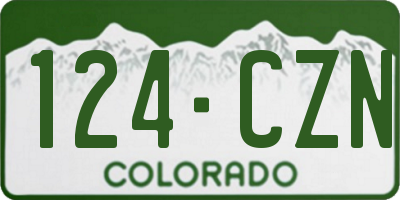 CO license plate 124CZN