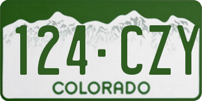 CO license plate 124CZY