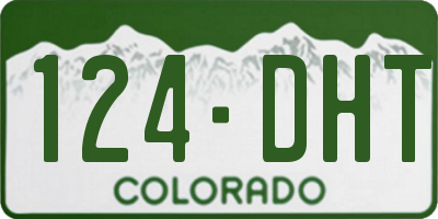 CO license plate 124DHT
