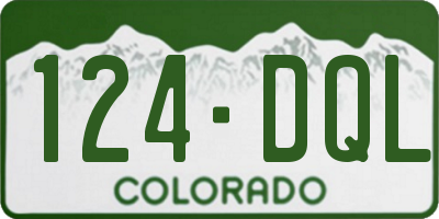 CO license plate 124DQL