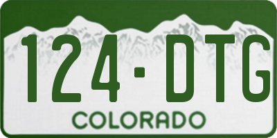 CO license plate 124DTG