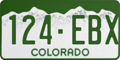 CO license plate 124EBX