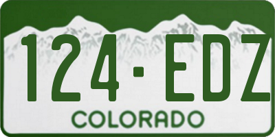 CO license plate 124EDZ