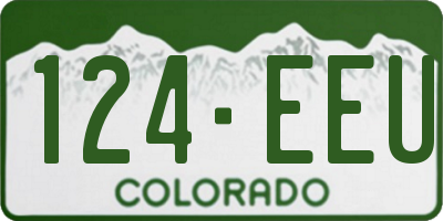 CO license plate 124EEU