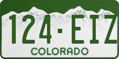 CO license plate 124EIZ
