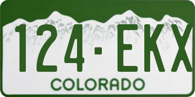 CO license plate 124EKX