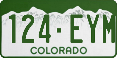 CO license plate 124EYM